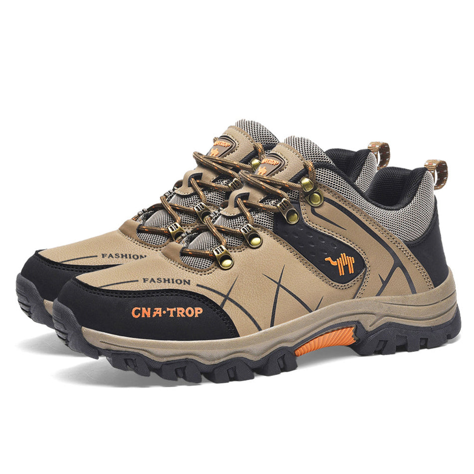Men's Genuine Leather Non-Slip Waterproof Outdoor Hiking Shoes