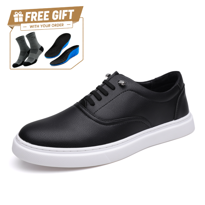 ⏰Limited Time Sale 70% OFF - Men's Genuine Leather Walking Shoes - Lace-Up, Waterproof, Wide Toe Box with Arch Support