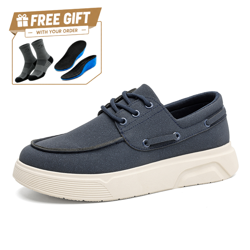 ⏰Limited Time Sale 70% OFF - Men's Suede Walking Shoes - Slip-On, Cushioned, Wide Toe Box with Arch Support