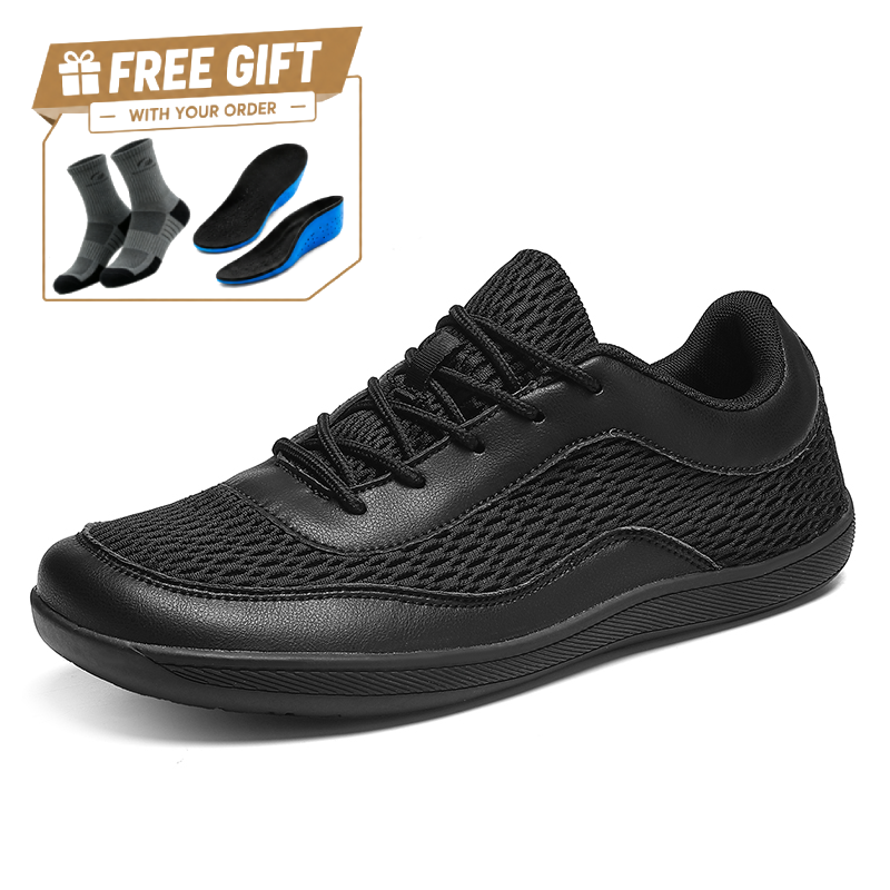 ⏰Limited Time Sale 70% OFF - Men's Mesh Walking Shoes - Lace-Up, Breathable, Wide Toe Box, Arch Support, Shock Absorption, Anti-Slip