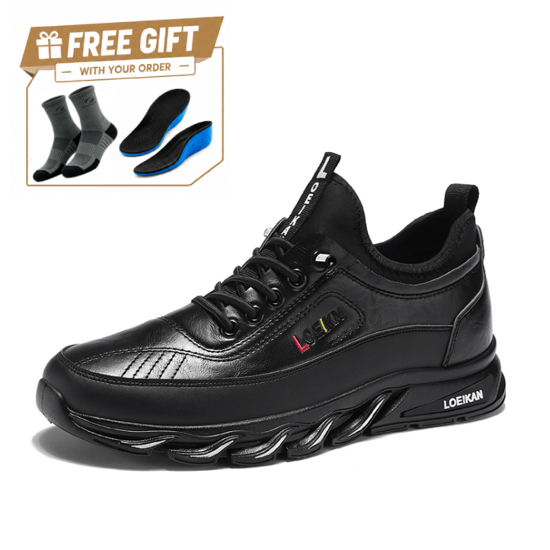 ⏰Limited Time Sale 70% OFF - Men's Casual Fashion  Hiking Shoes – Waterproof, Slip-Resistant, Puncture-Resistant, Impact-Resistant, Wide Toe  – Genuine Leather Outdoor Sports Shoes, Suitable for Various Terrain