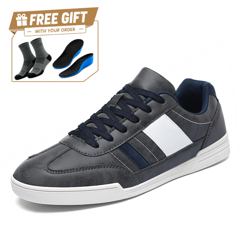 ⏰Limited Time Sale 70% OFF - Men's Genuine Leather Walking Shoes - Lace-Up, Waterproof, Wide Toe Box with Arch Support