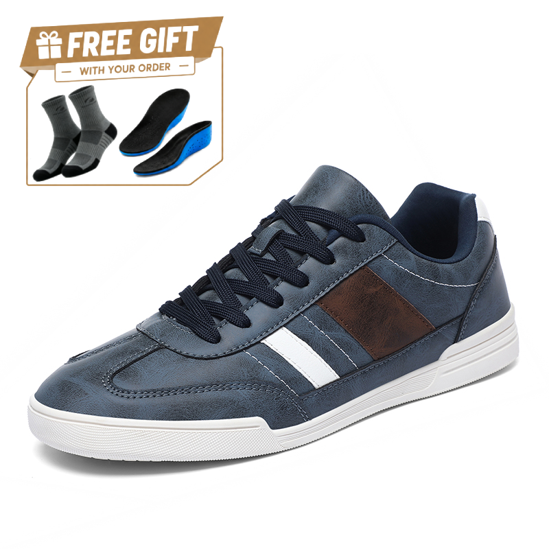 ⏰Limited Time Sale 70% OFF - Men's Genuine Leather Walking Shoes - Lace-Up, Waterproof, Wide Toe Box with Arch Support