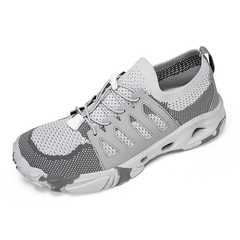 Men's Outdoor Casual Walking Shoes – Cushioned Footbed, Wide Toe Box, Breathable Soft Upper, Slip-On Design – For Long Hours of Walking