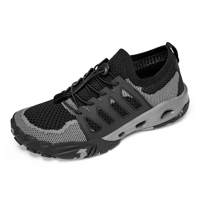 Men's Outdoor Casual Walking Shoes – Cushioned Footbed, Wide Toe Box, Breathable Soft Upper, Slip-On Design – For Long Hours of Walking