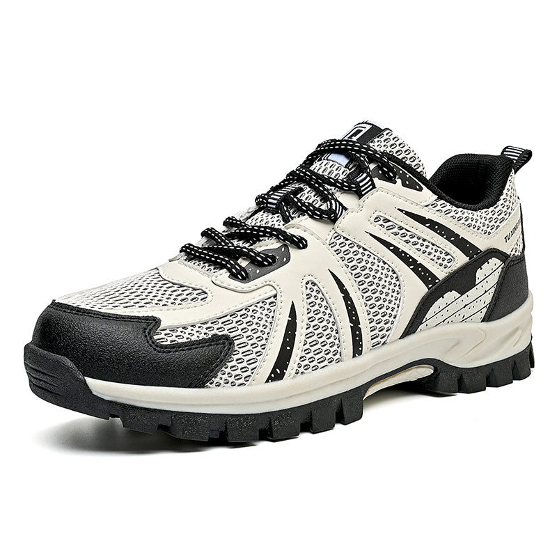 Men's Outdoor Mesh Hiking Shoes – Zero-Pressure, Wide Toe Box,Traction Sole, Breathable And Waterproof Upper