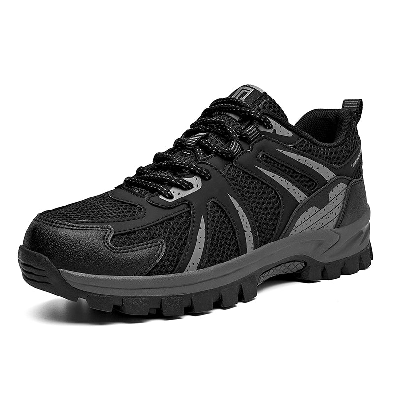 Men's Outdoor Mesh Hiking Shoes – Zero-Pressure, Wide Toe Box,Traction Sole, Breathable And Waterproof Upper