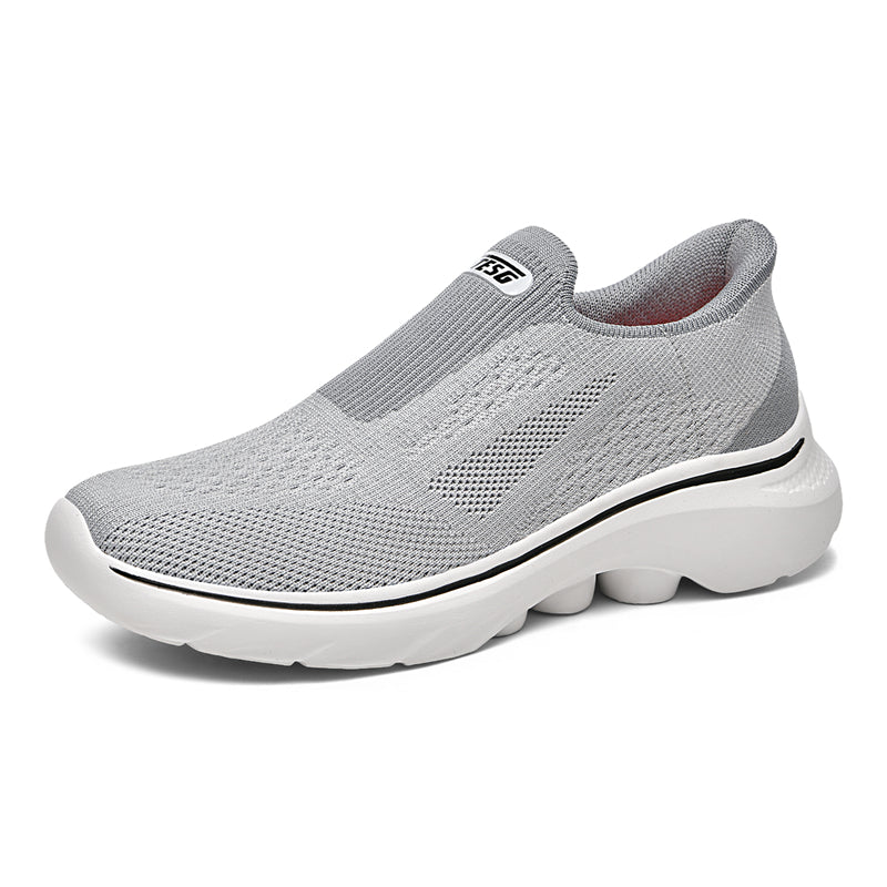 ⏰Limited Time Sale 70% OFF - Men's Slip-on Hiking Shoes - Cushioning Support, Wide Toe Box, Arch Support, Laceless, Comfortable, Breathable, Slip-Resistant, And Puncture-Resistant