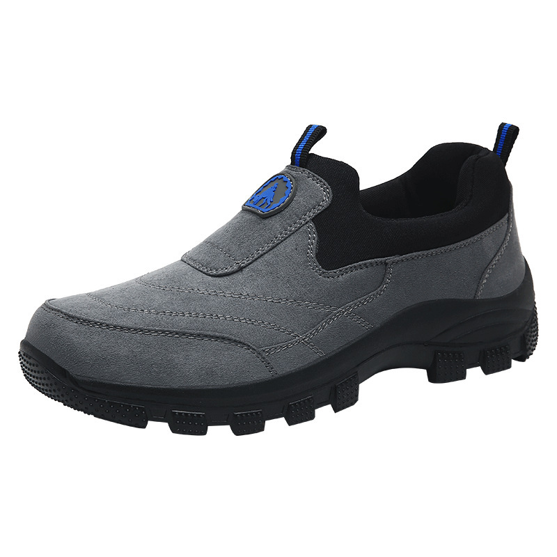 ⏰Limited Time Sale 70% OFF - Men’s Orthopedic Outdoor Slip-On Hiking Shoes-Contoured Arch Support, Wide Fit Design, Shock-Absorbing Cushion Sole, Puncture-Resistant Outsole-Enjoy All-Day Foot Comfort