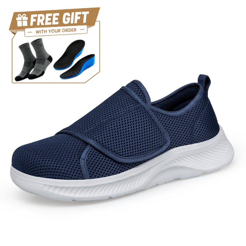 ⏰Limited Time Sale 70% OFF - Men's Mesh Walking Shoes - Slip-On, Cushioned, Wide Toe Box with Arch Support