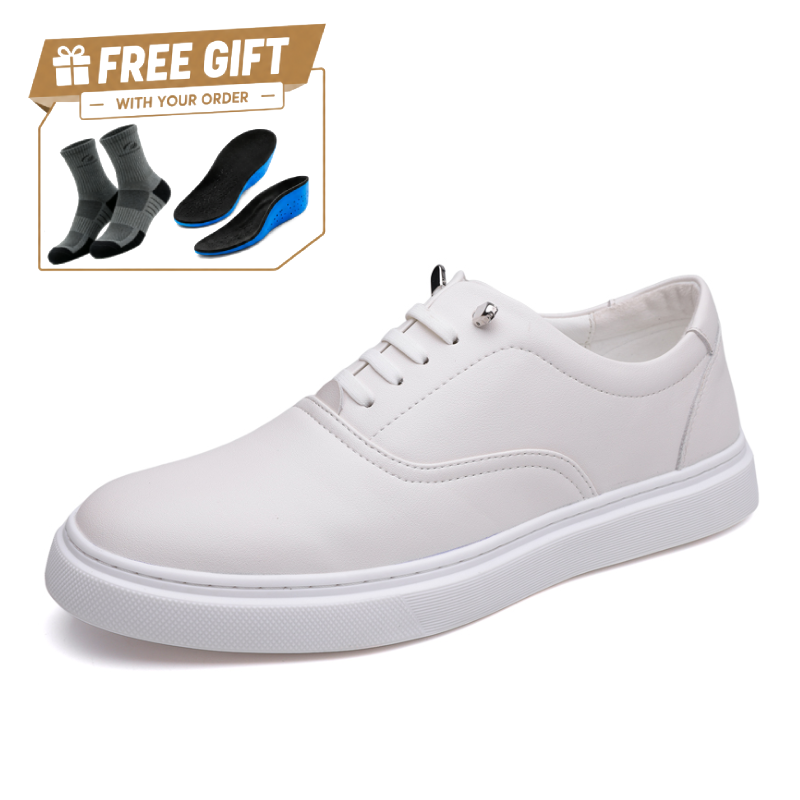 ⏰Limited Time Sale 70% OFF - Men's Genuine Leather Walking Shoes - Lace-Up, Waterproof, Wide Toe Box with Arch Support