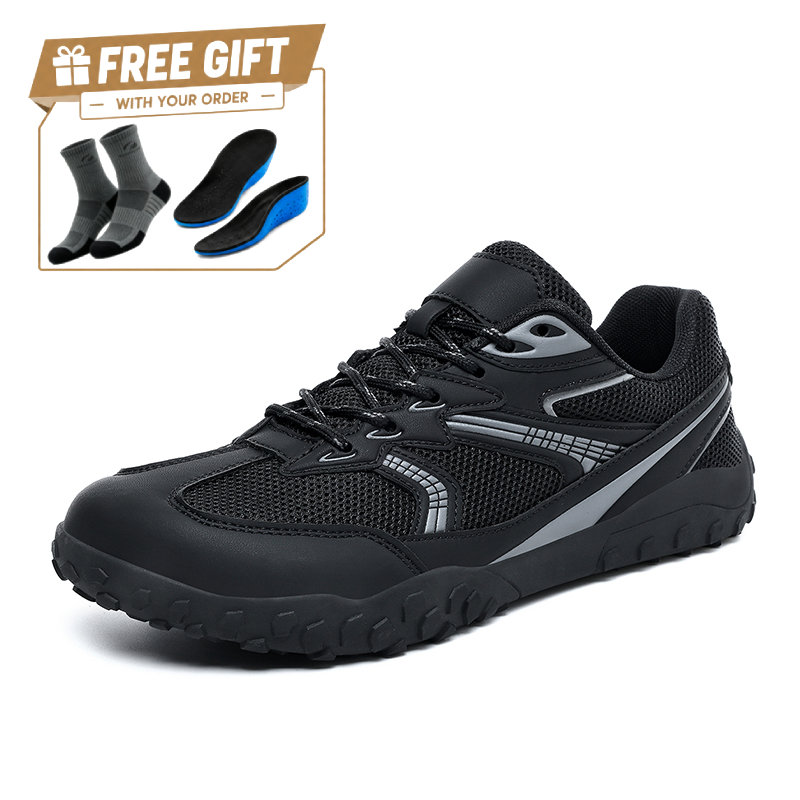 ⏰Limited Time Sale 70% OFF - Men's Mesh Walking Shoes - Lace-Up, Maximum Support, Wide Toe Box with Arch Support
