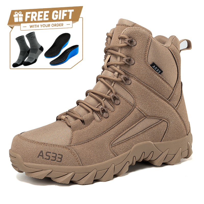 ⏰Limited Time Sale 70% OFF - Men's Suede Work Boots - Lace-Up, Breathable, Wide Toe Box with Arch Support