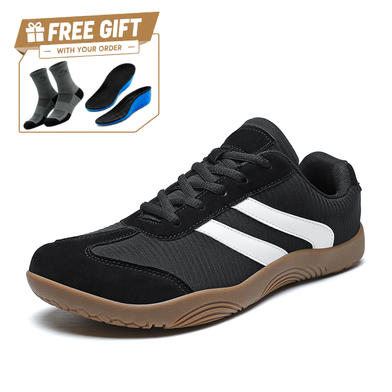 ⏰Limited Time Sale 70% OFF - Men's Mixed Material Walking Shoes - Lace-Up, Breathable, Wide Toe Box with Arch Support
