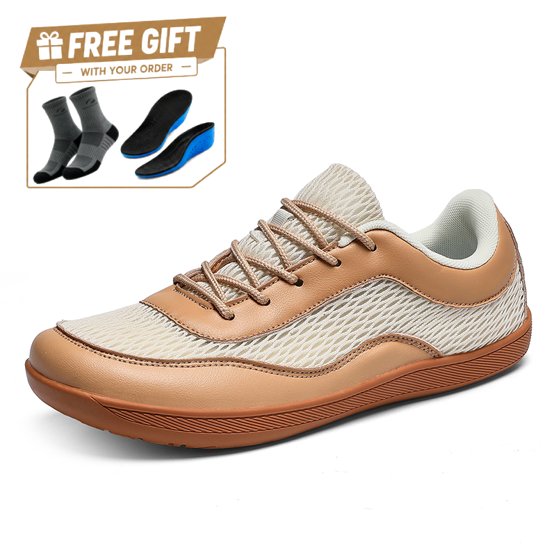 ⏰Limited Time Sale 70% OFF - Men's Mesh Walking Shoes - Lace-Up, Breathable, Wide Toe Box, Arch Support, Shock Absorption, Anti-Slip