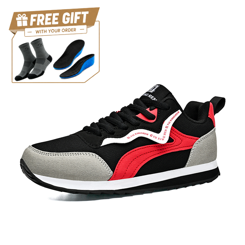 ⏰Limited Time Sale 70% OFF - Men's Mesh Walking Shoes - Lace-Up, Cushioned, Wide Toe Box with Arch Support