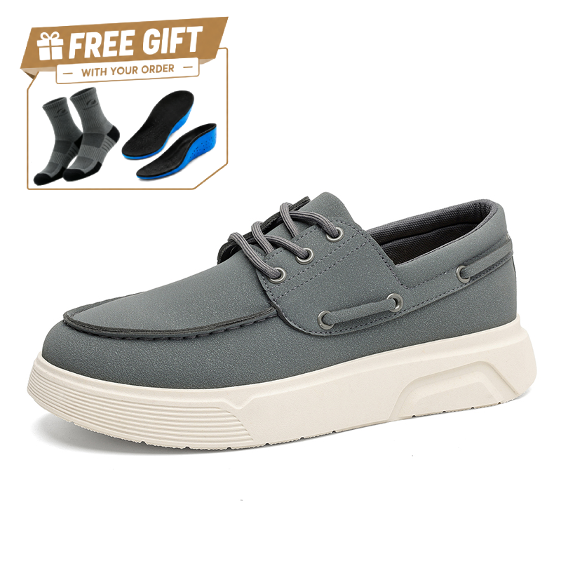 ⏰Limited Time Sale 70% OFF - Men's Suede Walking Shoes - Slip-On, Cushioned, Wide Toe Box with Arch Support