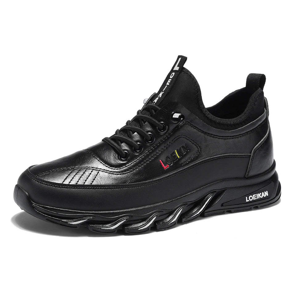 Men's Casual Fashion  Hiking Shoes – Anti-Puncture, Anti-Collision, Non-Slip  Leather Outdoor Sports Shoes for All-Terrain Performance
