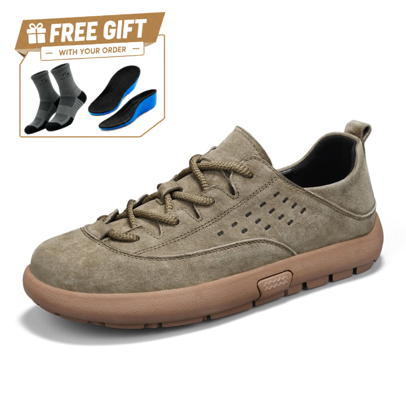 ⏰Limited Time Sale 70% OFF - Men's Suede Walking Shoes - Lace-Up, Breathable, Wide Toe Box with Arch Support