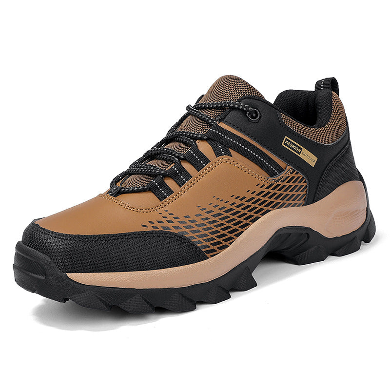 Men's Wear-Resistant Waterproof Hiking Shoes – Wide Toe, Non-Slip, Anti-Puncture