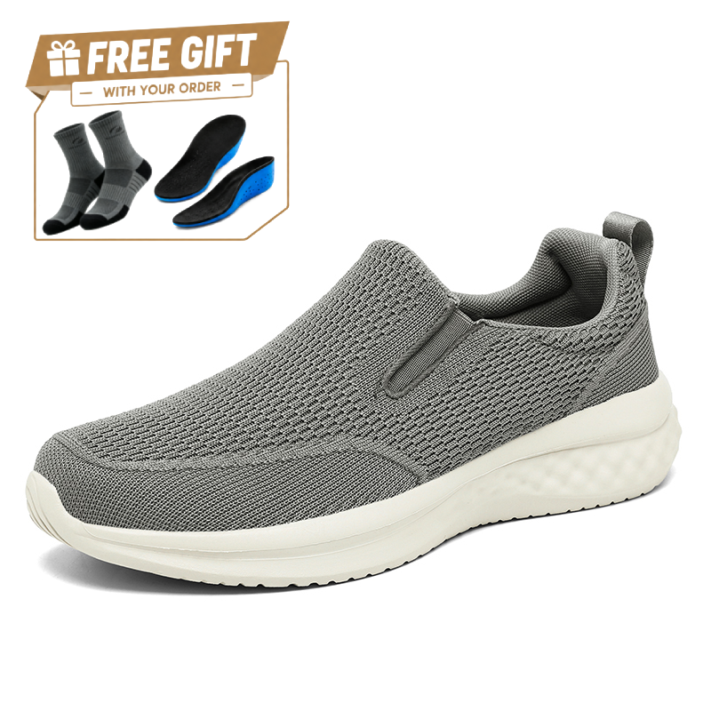 ⏰Limited Time Sale 70% OFF - Men's Mesh Walking Shoes - Slip-On, Cushioned, Wide Toe Box, Arch Support, Anti-Slip