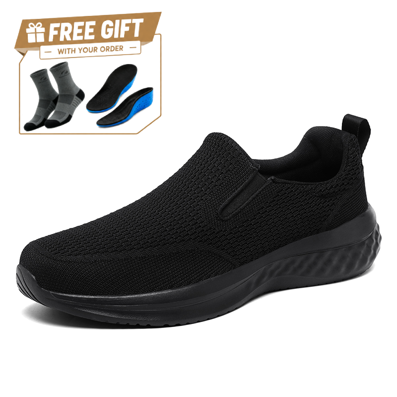 ⏰Limited Time Sale 70% OFF - Men's Mesh Walking Shoes - Slip-On, Cushioned, Wide Toe Box, Arch Support, Anti-Slip