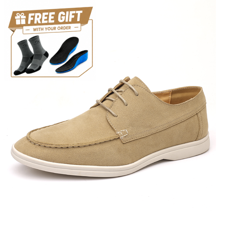 ⏰Limited Time Sale 70% OFF - Men's Suede Casual Boots - Lace-Up, Waterproof, Wide Toe Box with Arch Support