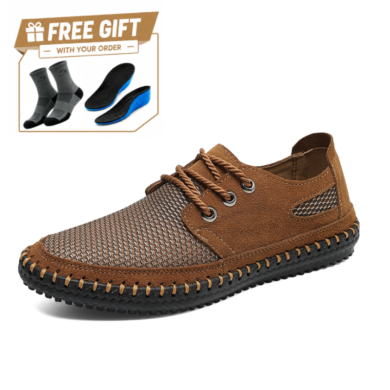 ⏰Limited Time Sale 70% OFF - Men's Orthopedic Mesh Loafers - Breathable, Lightweight, Slip-Resistant, Wide Toe, Arch Support