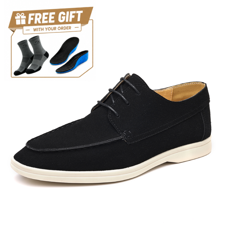 ⏰Limited Time Sale 70% OFF - Men's Suede Casual Boots - Lace-Up, Waterproof, Wide Toe Box with Arch Support