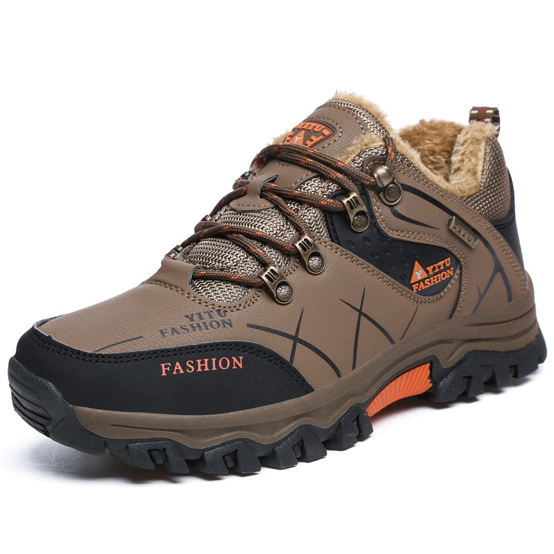 Men's Genuine Leather Non-Slip Waterproof Outdoor Hiking Shoes
