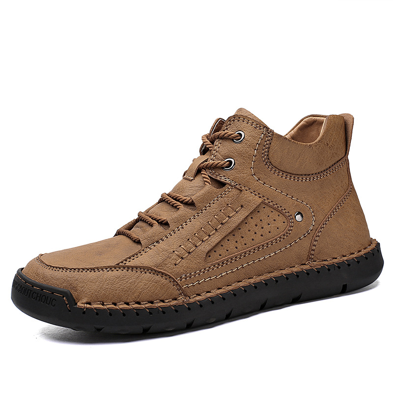 Men's High Quality Genuine Leather Anti-Slip Ankle Boots