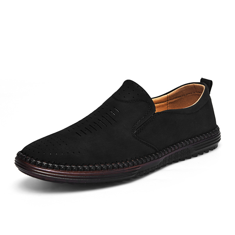 Men's Premium Handcrafted Leather  Slip-Ons – Wide Toe Box & Cushioning Sole to Help Reduce Everyday Foot Discomfort