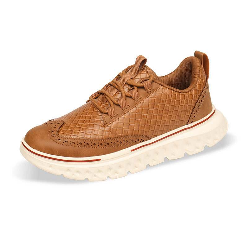 Men's crocodile leather shoes: Lightweight, waterproof, comfortable and soft walking shoes - wide last and extended design.