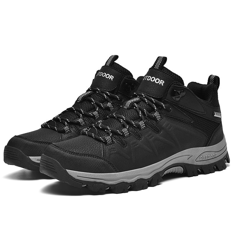 Men's Waterproof, Slip-Resistant, and Comfortable Hiking Boots - Wide Toe and Extended Body